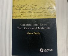 Constitution Law Text, Cases and Materials