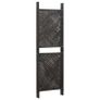 4-Panel Room Divider Poly Rattan Brown 240x200 cm Image 5