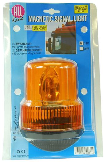 ALL RIDE Revolving Amber Warning Light (Magnetic) 12V