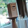 Handcrafted wedding post box for hire. Image 6