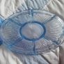 Vintage - Blue Glass - Divided Dish Image 4