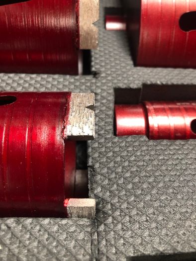 Core Bit Set In Case Top Quality , Laser Welded, 10mm Segments
