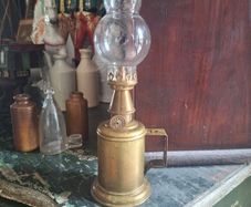 Antique French Pigeon Lamp