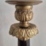 French Empire-style gilt bronze and black-painted (or ebonized) candlesticks Image 4