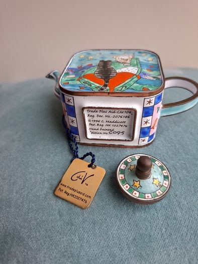 Antique Charlotte di Vita miniature teapot