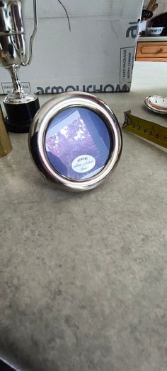 5 diffierent items- Service spon and fork silver plated 20.00 euro. Vintage,  silver plated, collection frame,, excellent condition. 12.00 euro. Brass Gold Tone Metal Round Made in India-7.5cm-Vintage Trinket/Jewellery Box keepsake box, jewelry box, trink