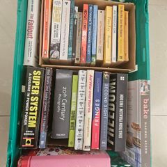 3 crates of books and 50 comics