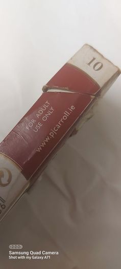 Old 10s Carrolls number 1 ,ciragrette packet,pj carrolls ,,hard to come by 10s,not made any more,,used condition, see pictures ,take as is,buyer collects or pays postage thank you collectors item