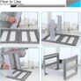 A4 Grey Plastic Hanging Folder Shelf, for Office, Study, Hospital Data Organization,Outer Frame: 14.29X12.79X10.83 inch, Product Includes Separate File Holder Without Suspension Files Image 5