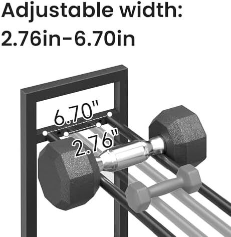 3 Tier Dumbbell Rack, Weight Rack for Home Gym, 360 lb Capacity