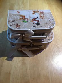 Novelty cases with Christmas design x 2