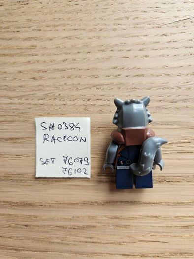 lego raccoon sh0384, set 76079,76102