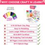 24 Colors Air Dry Clay For Kids With 8 Modelling Clay Tools, Project Booklet & 24 Poly Bags for Sculpting, DIY, Art & Crafts Ultra light, Fine, Soft, Self Drying Foam Clay Perfect Gift for All Ages (FREE SHIPPING) Image 3