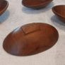 Lovely Set of Four Vintage Mid Century Modern Hand-Carved Wood Nibbles Bowls in Excellent Condition. Image 4