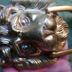 Vintage Brass Lion Door Knocker
