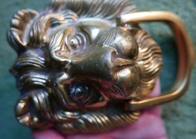 Vintage Brass Lion Door Knocker