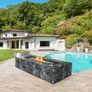 Glass Wind Guard for Rectangular Fire Pit Table 798 x 317 x 165 mm, 8mm Thick and Sturdy Image 4