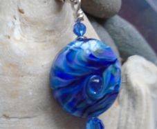 Handmade glass pendant, Jewellery, Pendant, Gift