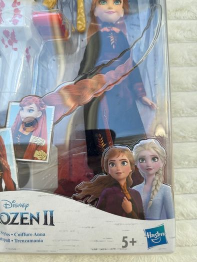 Disney Frozen 2 Sister Styles Anna Fashion Doll Braiding Tool and Hair Clip Damaged Box Please see photos