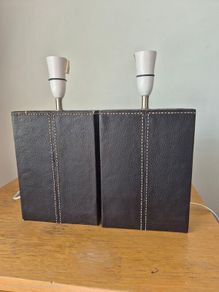 Matching Leatherette Lamps