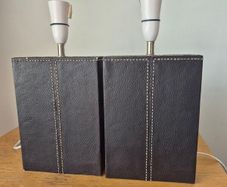 Matching Leatherette Lamps