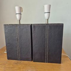 Matching Leatherette Lamps