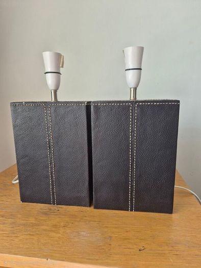 Matching Leatherette Lamps