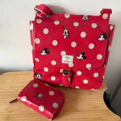 Cath Kidston x Disney mickey & friends red handbag & wallet set