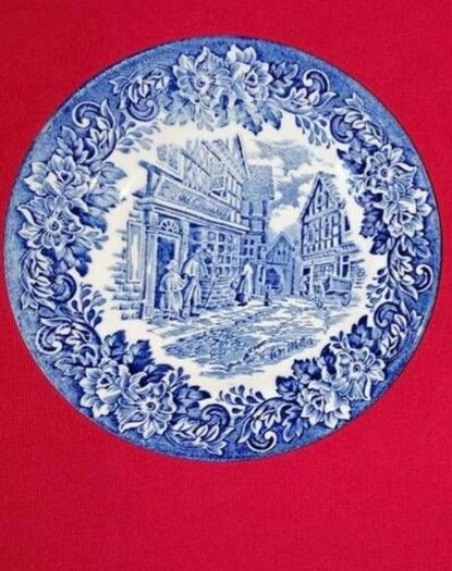 Rare Vintage English Ironstone Plate (Dickens' "The Old Curiosity Shop")