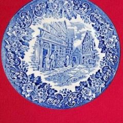 Rare Vintage English Ironstone Plate (Dickens' "The Old Curiosity Shop")