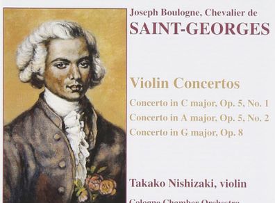 Saint-Georges. Violin Concertos. CD. Free Postage!