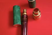 Vintage Christian Dior Poison Esprit de Parfum Empty Purse Spray Malachite Case 1980s