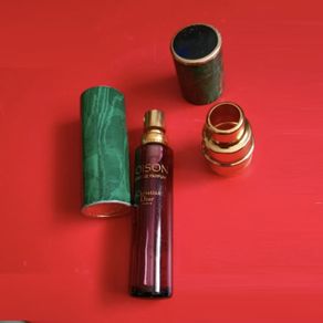 Vintage Christian Dior Poison Esprit de Parfum Empty Purse Spray Malachite Case 1980s