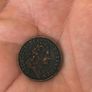 Reproduction cooper coin Ireland Halfpenny 1722 Woods with Harp at left Scarce original worth big money Image 2