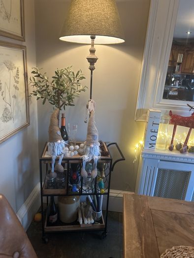 Lamp and drinks trolley
