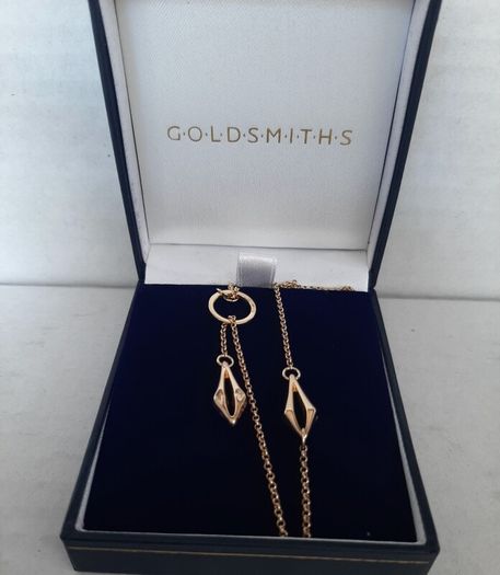 New 10kt gold pendant and chain