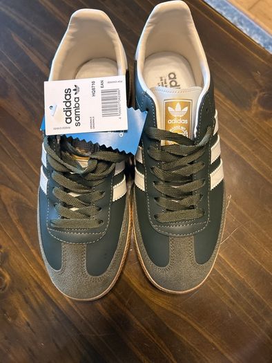 Adidas Sambas Green Dupes Size 6 New