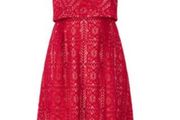 lace red dress