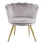 Grey Genesis Flora Accent Chair with Petal Back Armchair Image 5