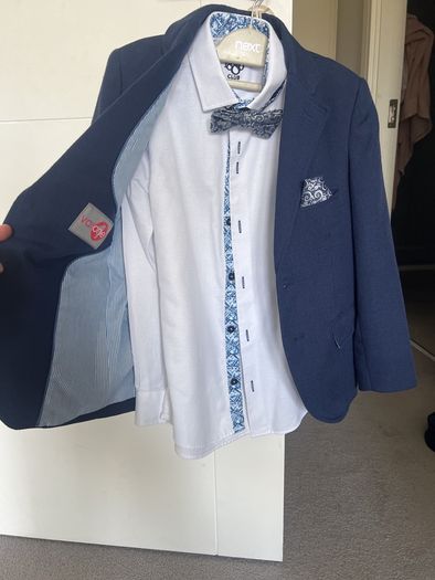 One Varones Boys Blazer with matching 1880 Club Shirt & bow tie