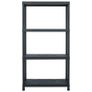 Storage Shelf Racks 5 pcs Black 60x30x138 cm Plastic Image 3