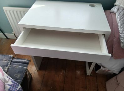 white ikea desk