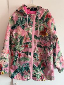 Beautiful floral raincoat