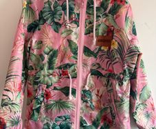 Beautiful floral raincoat