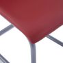 Cantilever Dining Chairs 4 pcs Red Faux Leather Image 2