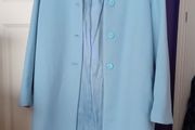 H+M baby blue 3/4 length coat