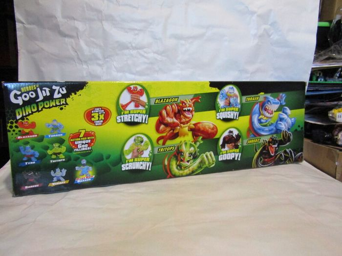 Heroes of Goo Jit Zu Dino Power 4 Pack Figure Set Brand New Sealed Very Rare Hard To Find