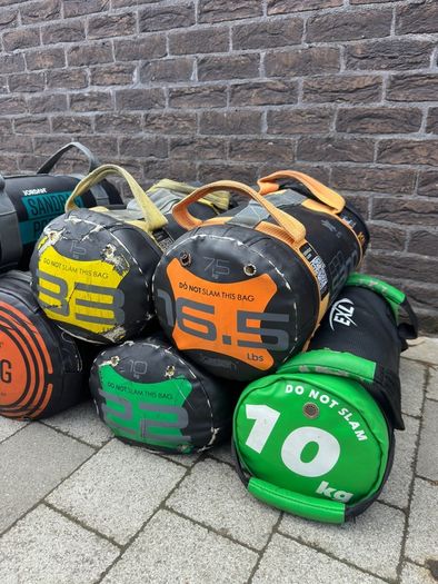 7 x Commercial Sandbags/Power Bags 7.5kg - 20kg