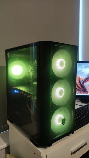 Gamer PC set Dragon Slayer Intel i5 10500 Core (10th gen) With GTX 1070 8 GB and 27 inch LG monitor