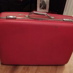 Amazing Vintage Red Suitcase American Tourister